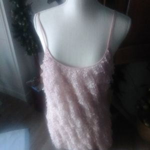 Ruffled spaghetti strap Cami